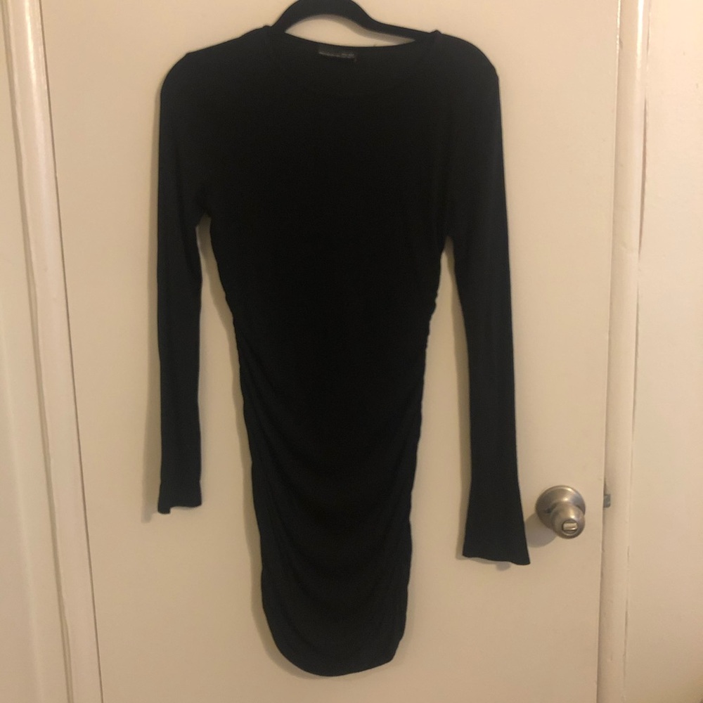 Black Ruched Dress from Zara